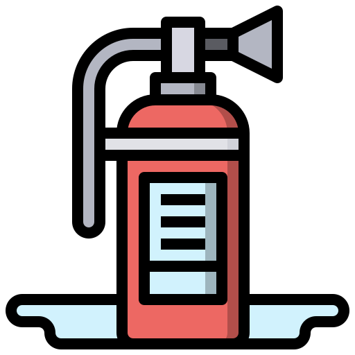 extintor de incendios Surang Lineal Color icono