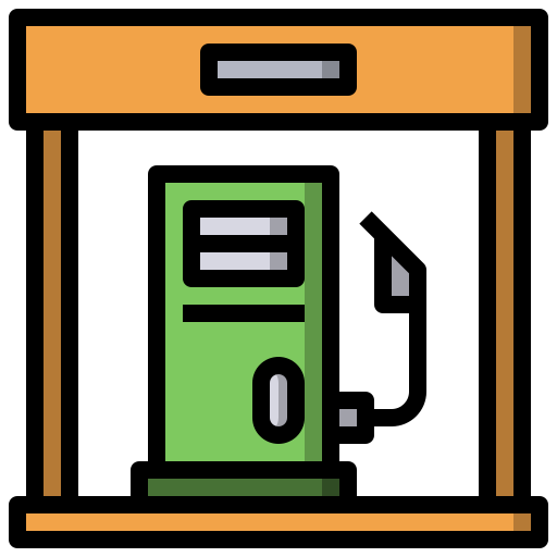 pompa di benzina Surang Lineal Color icona