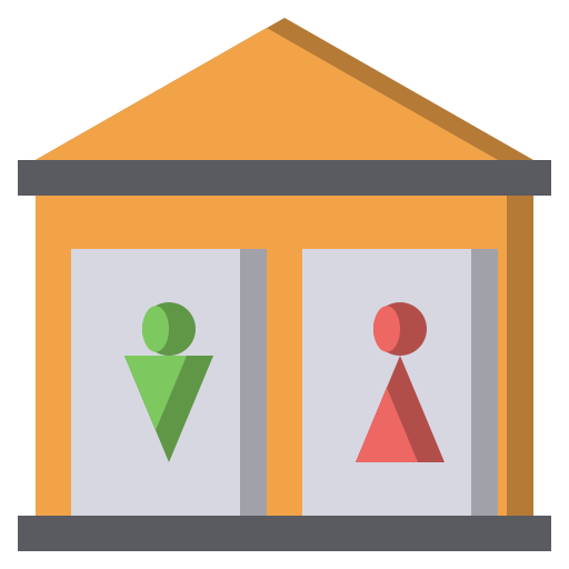 Restroom Surang Flat icon