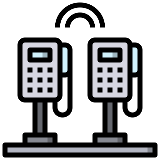 Телефонная будка Surang Lineal Color иконка
