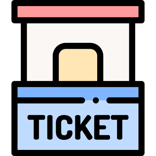 tickets Detailed Rounded Lineal color icon