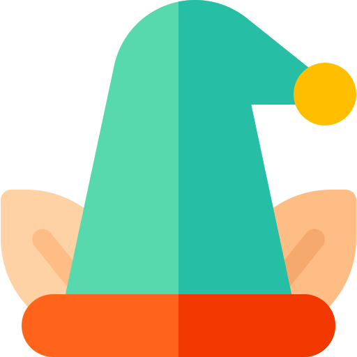 czapka elfa Basic Rounded Flat ikona