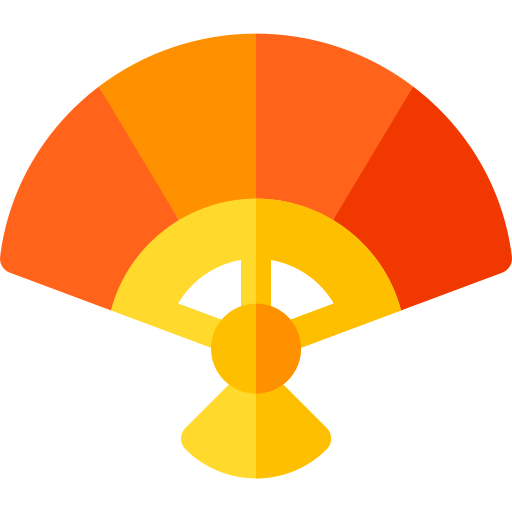 부채 Basic Rounded Flat icon