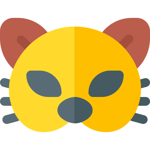 Cat mask Basic Rounded Flat icon