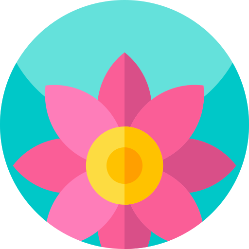 kwiat Geometric Flat Circular Flat ikona