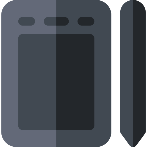 グラフィックタブレット Basic Rounded Flat icon