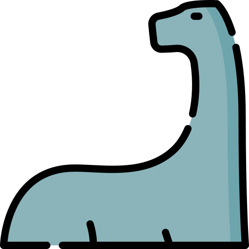 brontosaurus Special Lineal color icoon