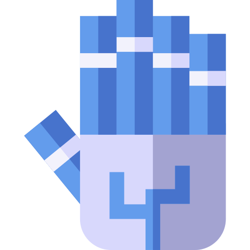 Robot hand Basic Straight Flat icon