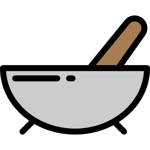 molcajete Detailed Rounded Lineal color icon