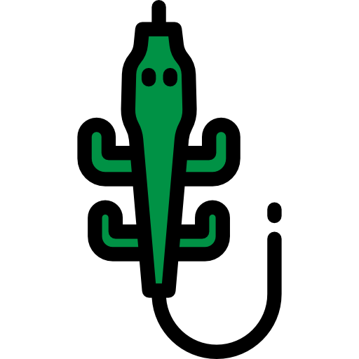도마뱀 Detailed Rounded Lineal color icon