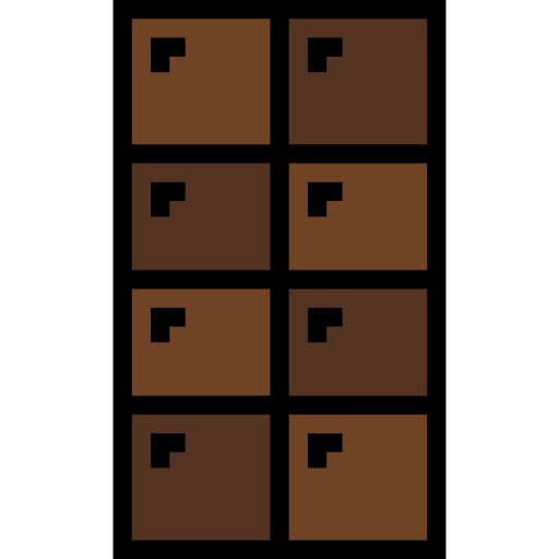 チョコレート Detailed Straight Lineal color icon