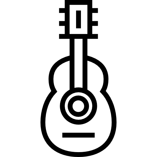Гитара Detailed Straight Lineal иконка