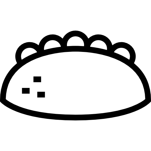 taco Detailed Straight Lineal ikona