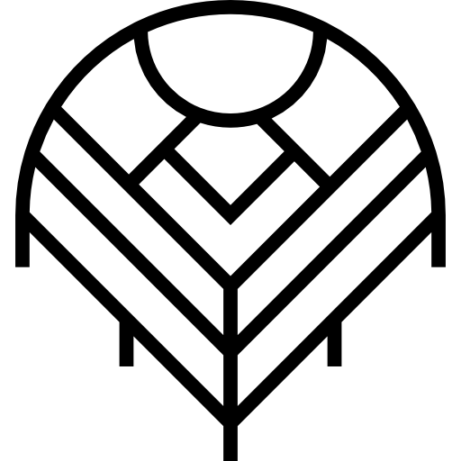 poncho Detailed Straight Lineal ikona