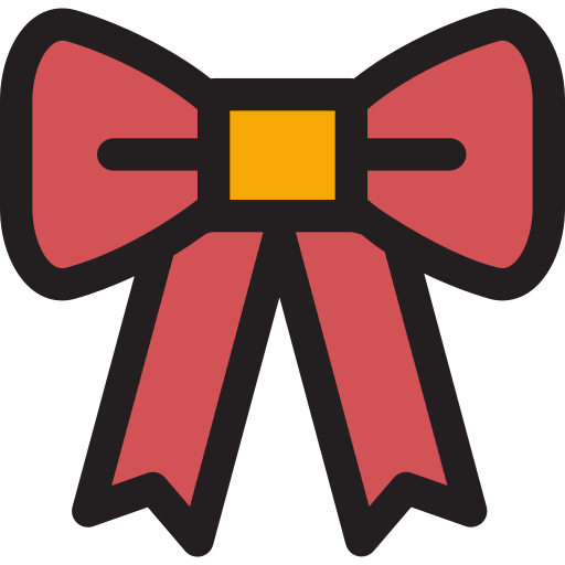 Bow Detailed Rounded Lineal color icon