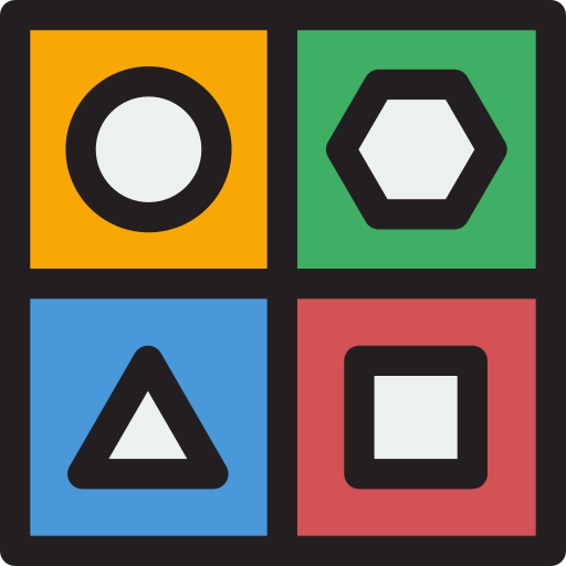 Block Detailed Rounded Lineal color icon