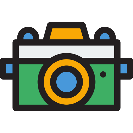 Photo camera Detailed Rounded Lineal color icon