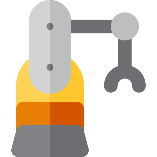 Industrial robot Basic Rounded Flat icon