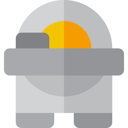 robot przemysłowy Basic Rounded Flat ikona