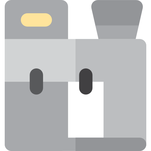 robot przemysłowy Basic Rounded Flat ikona