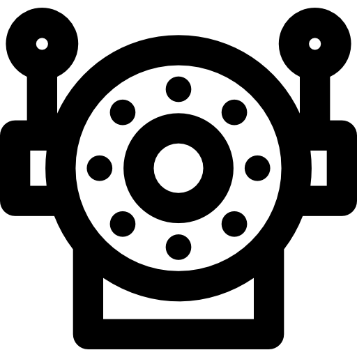 robot przemysłowy Basic Rounded Lineal ikona