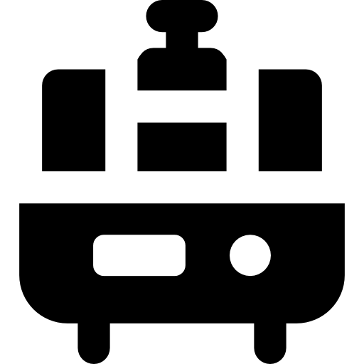 robot industrial Basic Rounded Filled icono