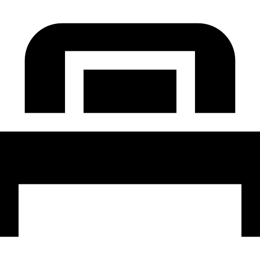 ベッド Basic Straight Filled icon