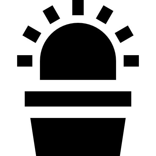 kaktus Basic Straight Filled ikona
