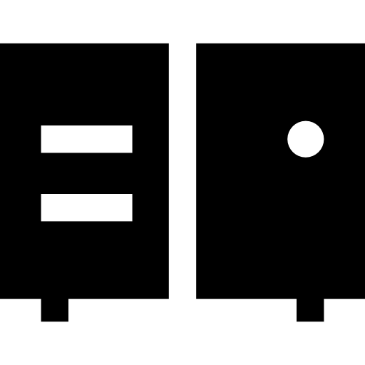 table d'appoint Basic Straight Filled Icône