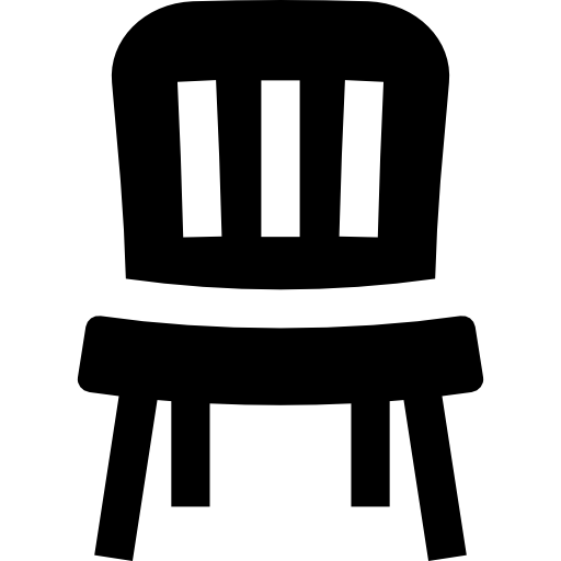 椅子 Basic Straight Filled icon