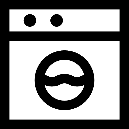 wasmachine Basic Straight Lineal icoon