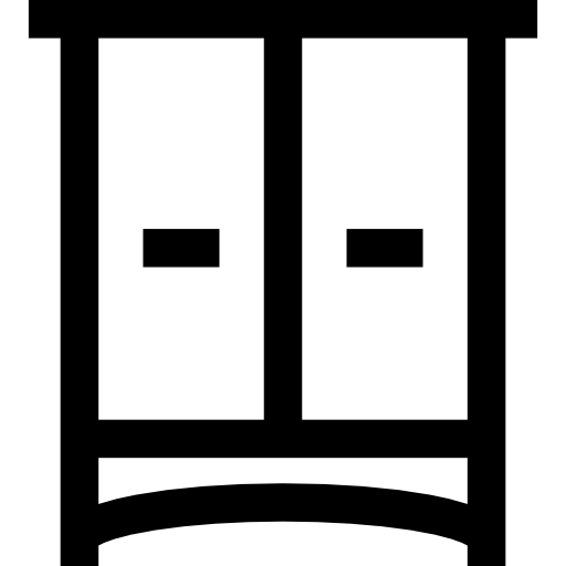 kleiderschrank Basic Straight Lineal icon
