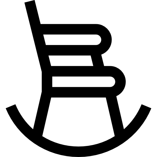 cadeira de balanço Basic Straight Lineal Ícone