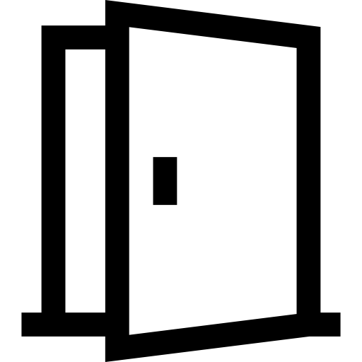 Door Basic Straight Lineal icon