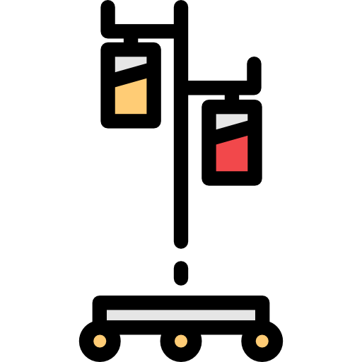 Iv pole Detailed Rounded Lineal color icon