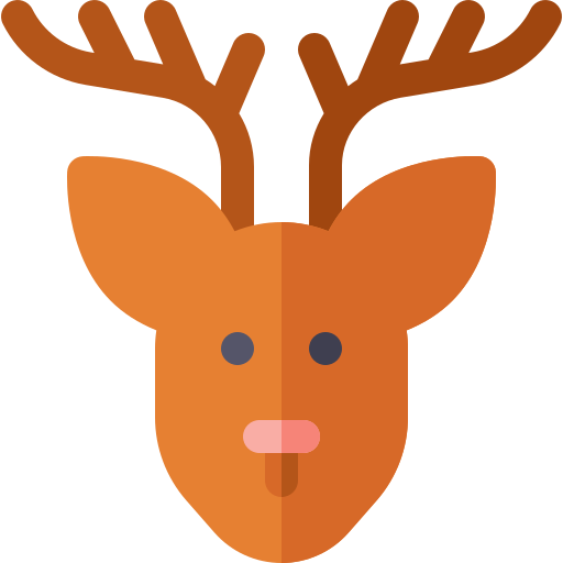 Deer Basic Rounded Flat Ícone