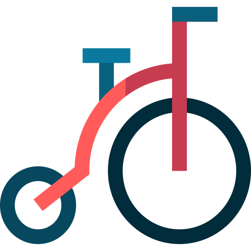 Bike Basic Straight Flat icon
