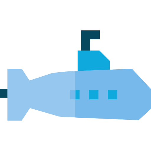 潜水艦 Basic Straight Flat icon