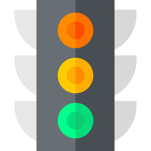 信号機 Basic Straight Flat icon