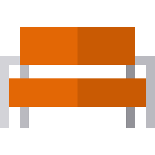 벤치 Basic Straight Flat icon