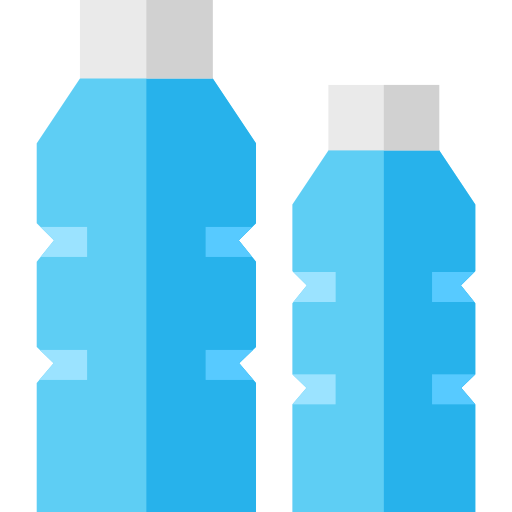 Пластиковая бутылка Basic Straight Flat иконка