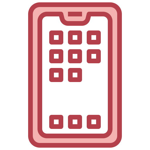 téléphone intelligent Surang Red Icône