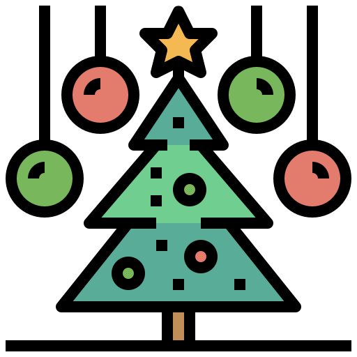 クリスマスツリー Surang Lineal Color icon
