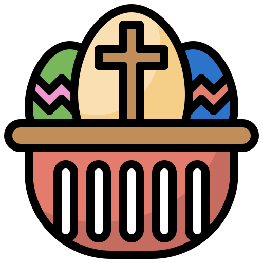 Easter eggs Surang Lineal Color icon