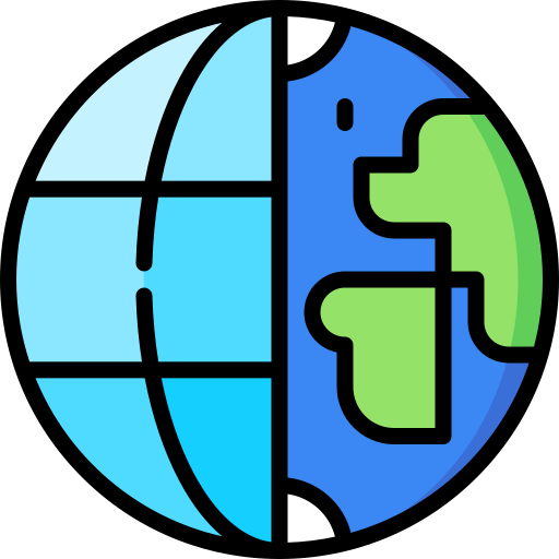 World globe Special Lineal color icon