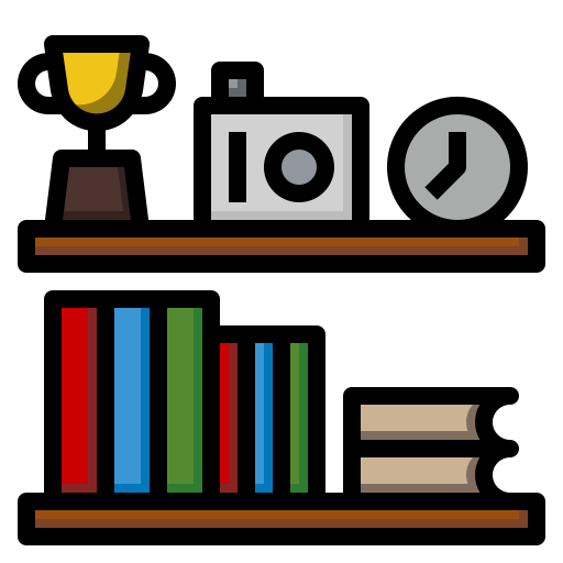libreria luketaibai Lineal color icona