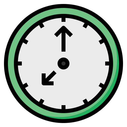 Reloj luketaibai Lineal color icono