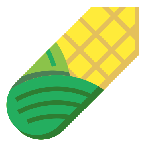 kukurydza luketaibai Flat ikona