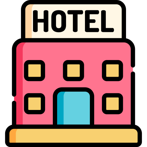 hotel Kawaii Lineal color icono