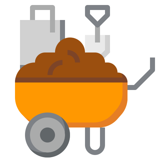 Wheelbarrow luketaibai Flat icon